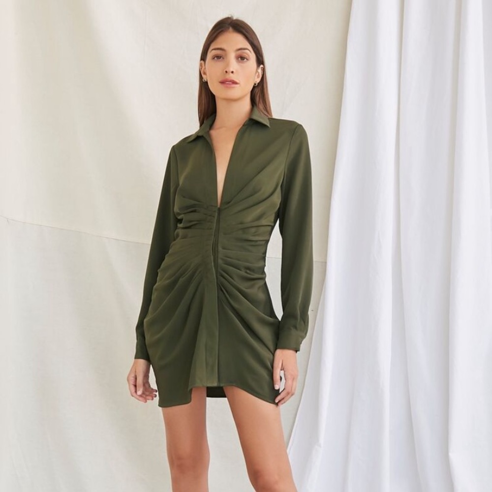 Ruched Mini Dress